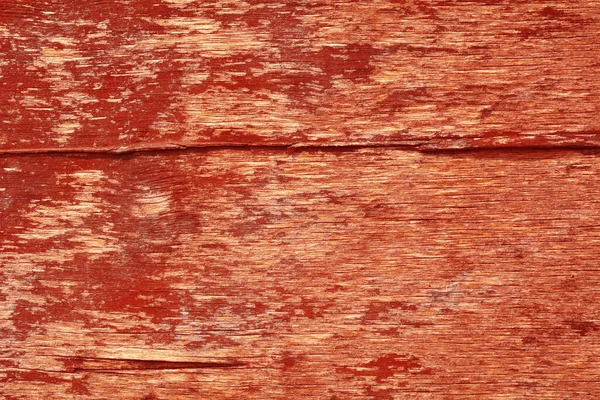 Madera Fondo Con Rojo Pintura Descascarada — Foto de Stock