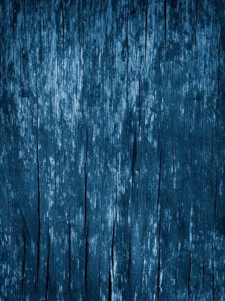 带有蓝色剥皮漆的木制背景 — 图库照片