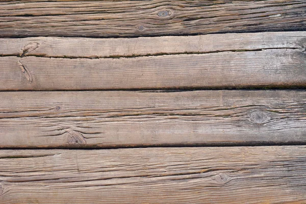 木制木板的质感 带有旧的开裂的木头 — 图库照片