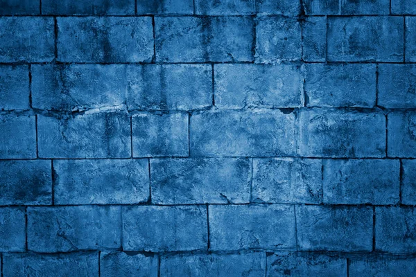 Fondo Pared Ladrillo Azul —  Fotos de Stock