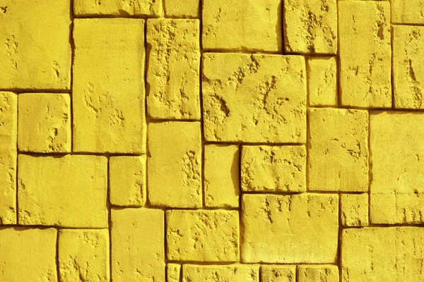 Achtergrond Van Gele Bakstenen Muur — Stockfoto
