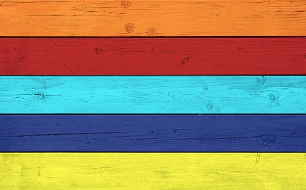 Colorful Planks Wooden Background — Stock Photo, Image