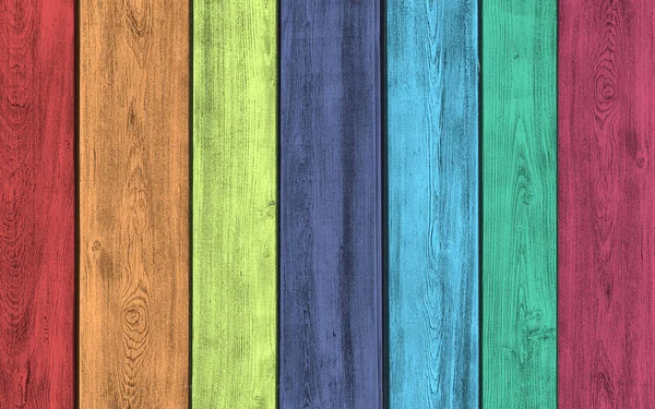 Kolorowe Deski Drewniane Tło — Zdjęcie stockowe