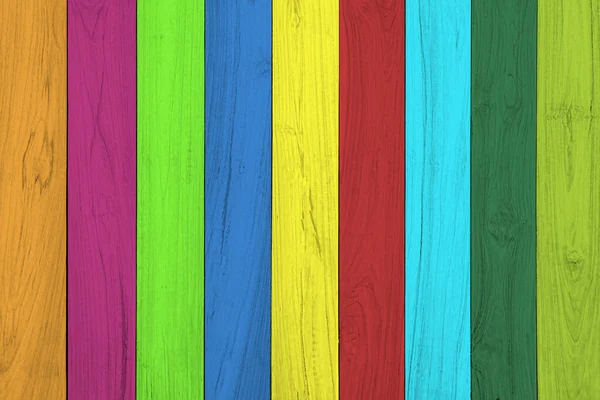 Разноцветные Деревянные Доски — стоковое фото
