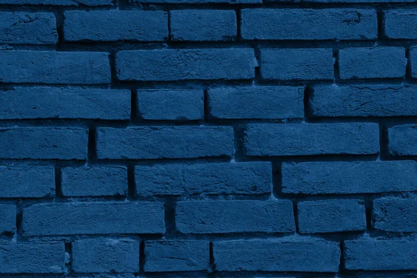 Синий Кирпичный Фон Стены Текстуры — стоковое фото