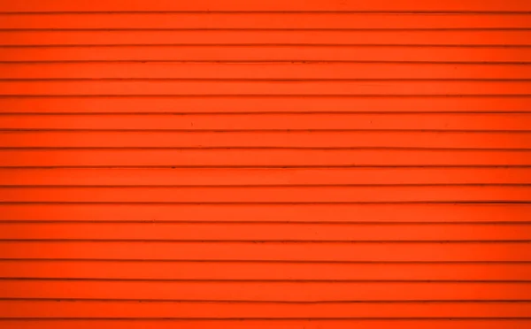 Närbild Rödmålad Korrugerad Metall — Stockfoto