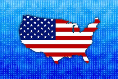 ABD harita kavramı arka planı 