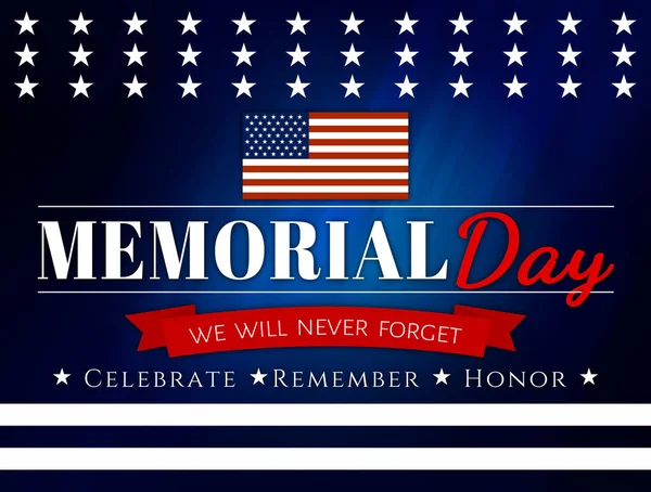 Usa Memorial Day Achtergrond — Stockfoto