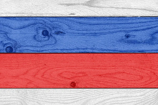Red White Blue Painted Wood Background — Stock Photo, Image