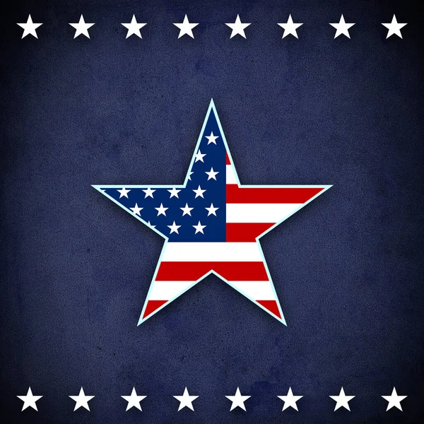美国国旗概念背景 — 图库照片