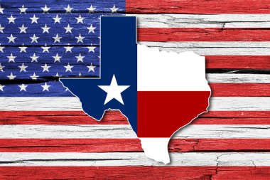 Texas bayrak Grunge arka plan