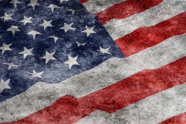 ABD bayrağı yakın çekim 