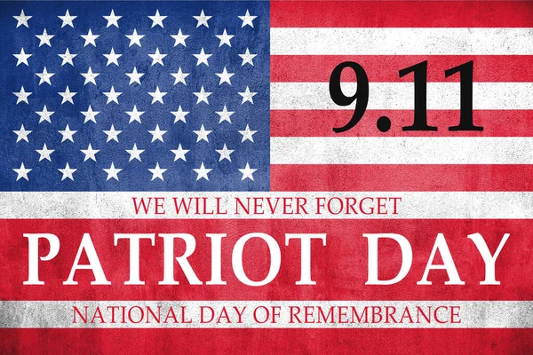 Usa Patriot Day Banner Bakgrund — Stockfoto