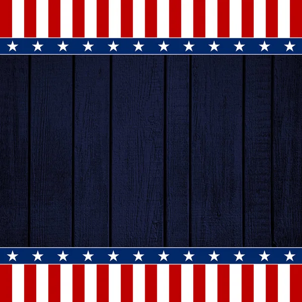 Bandera Usa Concepto Madera Fondo —  Fotos de Stock