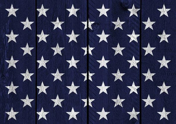 Bandera Usa Concepto Madera Fondo — Foto de Stock
