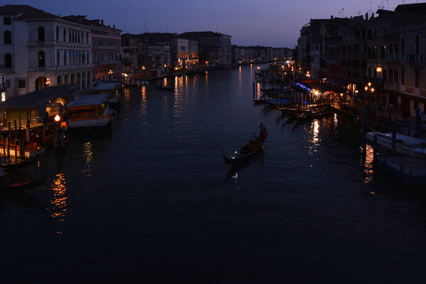 Scenic view of Italian architecture at evening time  