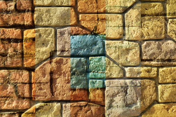 Grunge Textur Hintergrund Abstraktes Muster Wand Ziegel Stein — Stockfoto