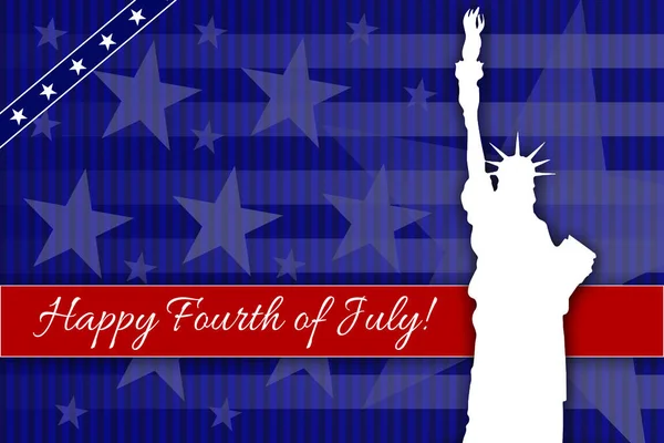 Julio Día Independencia Vacaciones Federales Los Estados Unidos — Foto de Stock