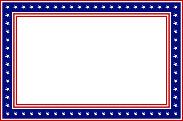 Usa Abstrakcyjne Tło Ramki Elementami Flagi Amerykańskiej — Wektor stockowy