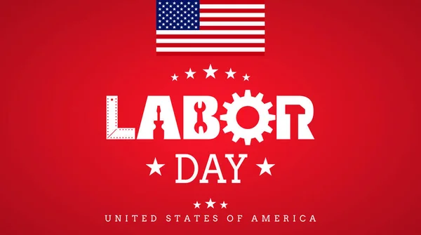 Fond Journée Travail Américaine — Image vectorielle