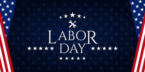 Usa Labor Day Background — Stock Vector