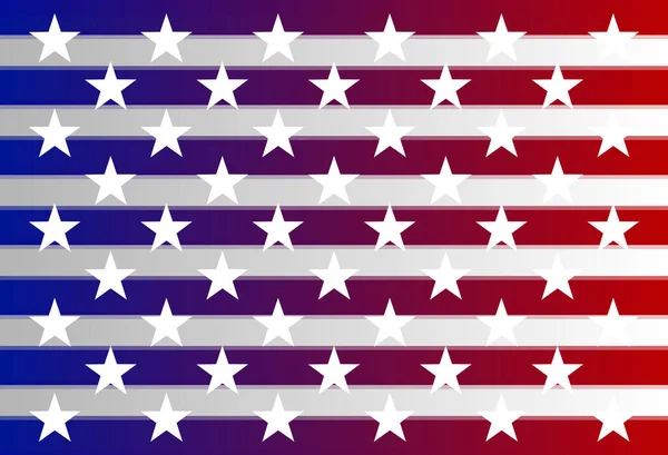 Sfondo Usa Con Elementi Della Bandiera Americana — Vettoriale Stock
