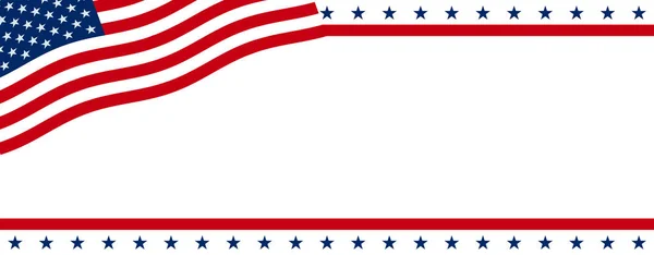 Amerikai Háttér Elemeivel Amerikai Zászló — Stock Vector