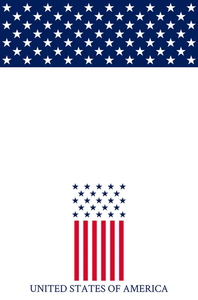 นหล งของสหร ฐอเมร กาท องค ประกอบของธงอเมร — ภาพเวกเตอร์สต็อก