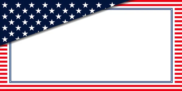 Сша Абстрактный Фон Рамки Элементами Американского Флага — стоковый вектор