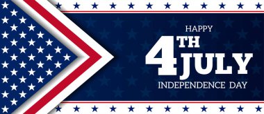 4 Temmuz bağımsızlık günü vektör illüstrasyonu