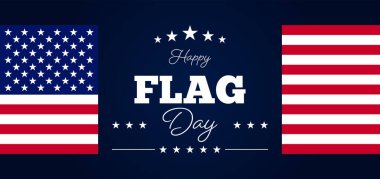 ABD Bayrak Günü arkaplan vektör illüstrasyonuName