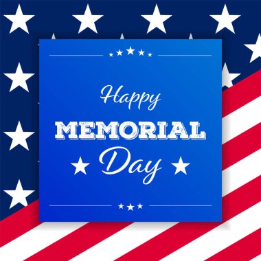 ABD Anma Günü Vektör İllüstrasyonu