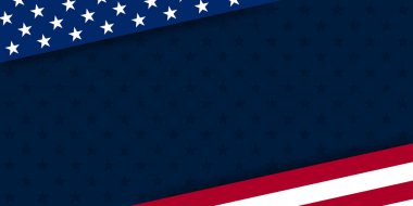 Amerikan bayrağı unsurları ile ABD arka planı