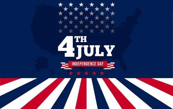 July Independence Day Vector Illustration — Stock Vector