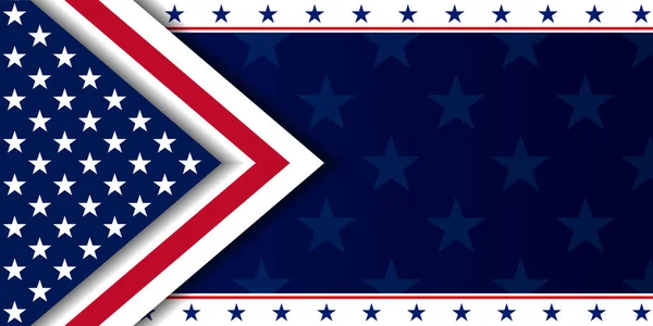Фон Сша Элементами Американского Флага — стоковый вектор