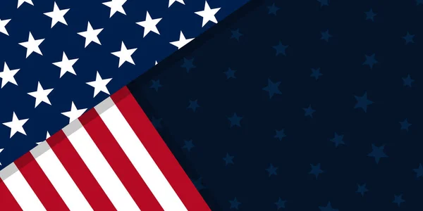 Eua Fundo Com Elementos Bandeira Americana — Vetor de Stock