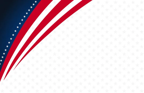Usa Hintergrund Mit Elementen Der Amerikanischen Flagge — Stockvektor