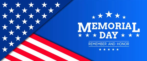Stany Zjednoczone Memorial Day Wektor Ilustracji — Wektor stockowy