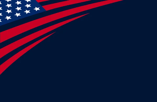 Latar Belakang Usa Dengan Elemen Bendera Amerika - Stok Vektor