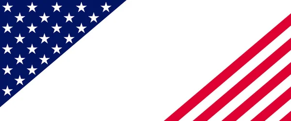 Amerikan Bayrağı Unsurları Ile Abd Arka Planı — Stok Vektör
