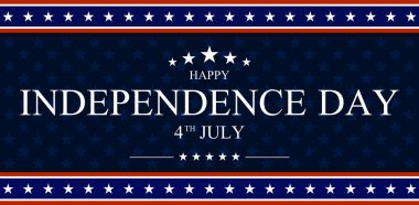 4 Temmuz bağımsızlık günü vektör illüstrasyonu