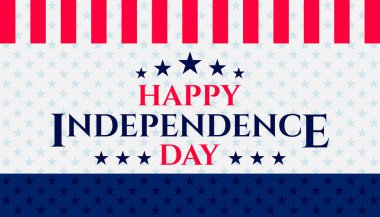 4 Temmuz bağımsızlık günü vektör illüstrasyonu