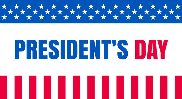 Illustration Vectorielle Journée Des Présidents Américains — Image vectorielle