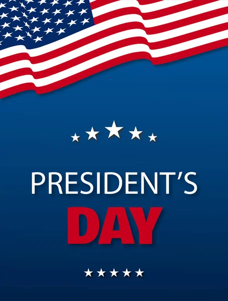 Illustration Vectorielle Journée Des Présidents Américains — Image vectorielle