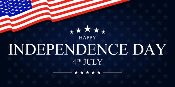 Julho Independência Dia Vetor Ilustração —  Vetores de Stock