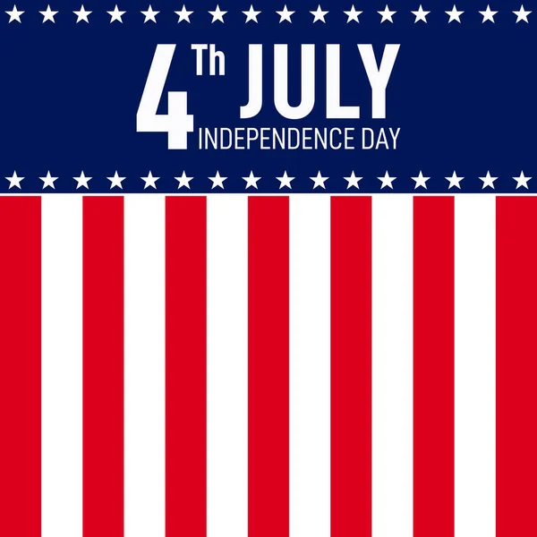 July Independence Day Vector Illustration — Stock Vector