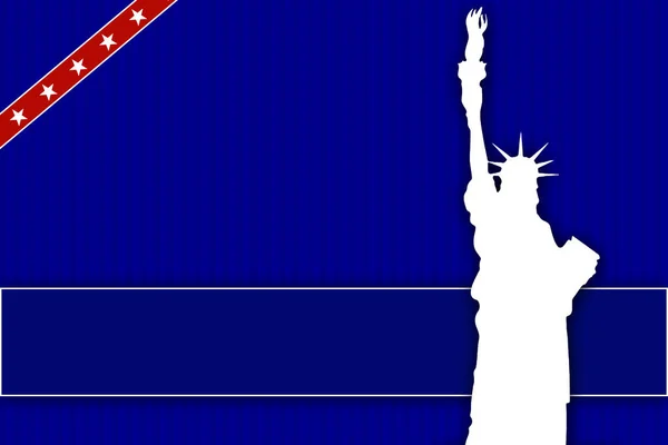 自由の像を持つアメリカの背景 — ストック写真