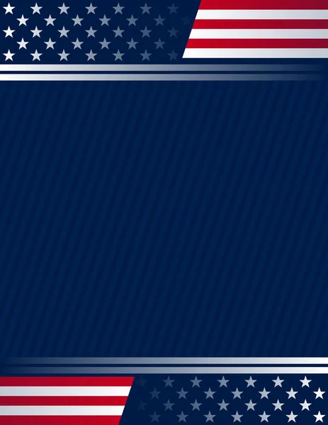 具有美国国旗要素的美国背景 — 图库矢量图片