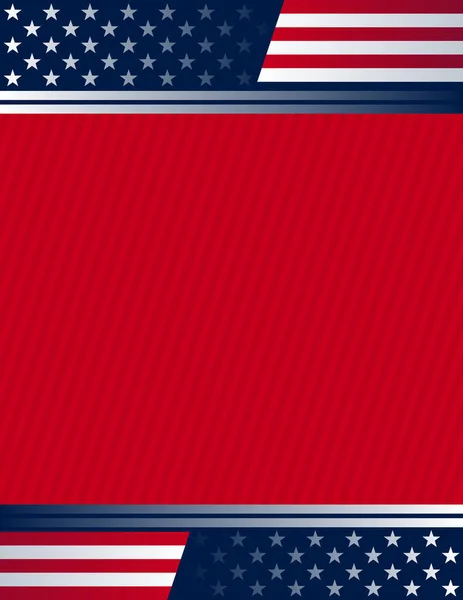Usa Background Elements American Flag — Stock Vector