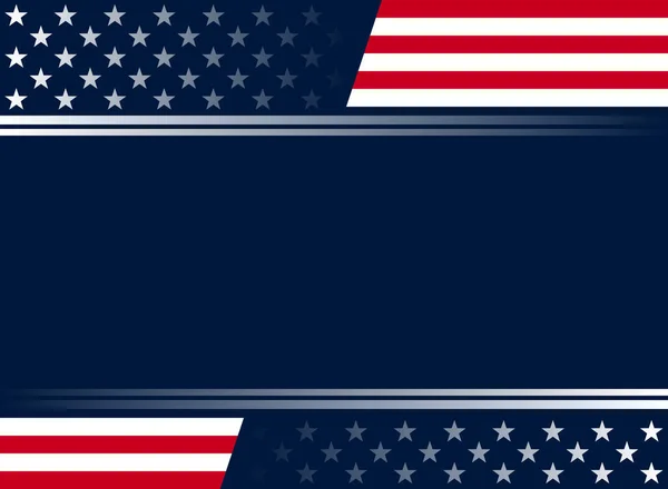 Etats Unis Fond Avec Des Éléments Drapeau Américain — Image vectorielle
